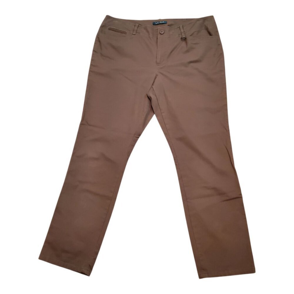 LAUREN RALPH LAUREN SZ 16 Women's Equestrian Style Straight-Leg Chino Pants
